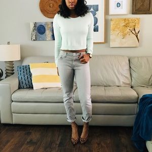 Levi's Gray Street Style Boyfriend Jeans